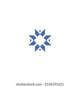 logo technology star illusion M