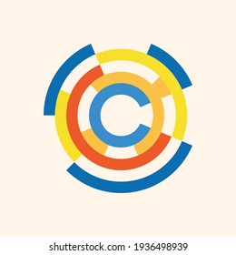 Logo - technology, tech icon and symbol. Modern logo concept for fintech and digital finance industry