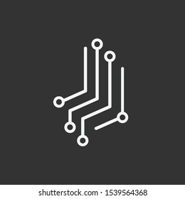 Logo technology template eps 10