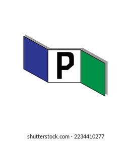 Logo-Vorlage mit 3 Kästchen. geeignet für Firmenlogos, Restaurants, Online-Shops usw.