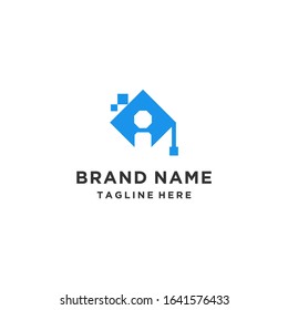 Logo Template About Smart Digital Education