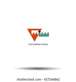 Logo template  Abstract creative signs and symbols code construction