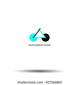Logo template  Abstract creative signs and symbols bike
