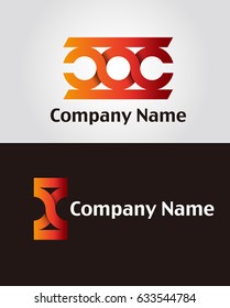 A logo template in abstract style