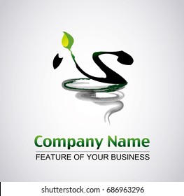 A logo template in abstract style