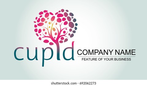 A logo template in abstract style