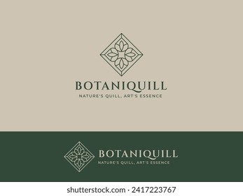 Logo Template for Aesthetic Flower and Leaf Industry