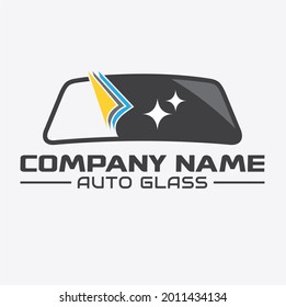 logo template for auto glass and tint specialist.