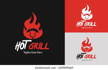 Logo-Vorlage für das Grillrestaurant