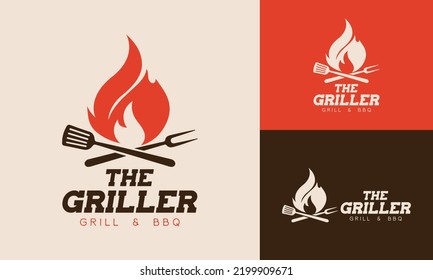 logo template for barbecue restaurant