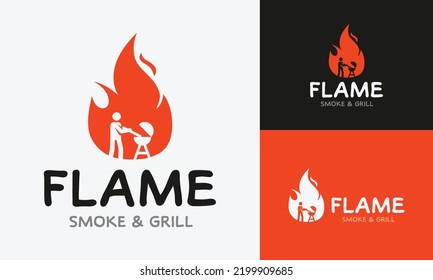 logo template for barbecue restaurant