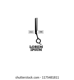 logo template barber shop icon