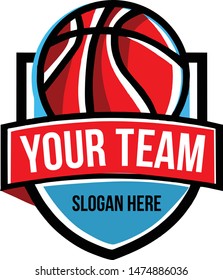 Logo Template Basketball team vector