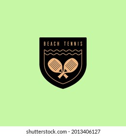 Logo template for beach tennis.