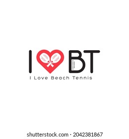 Logo template for beach tennis.