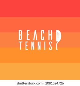 Logo Template For Beach Tennis.