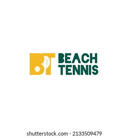 Logo template for beach tennis.