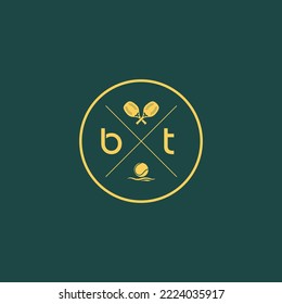 Logo template for beach tennis.	