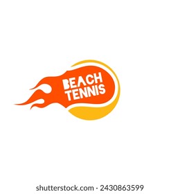 Plantilla de logotipo para tenis de playa.