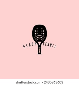 Logo template for beach tennis.