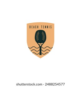 Plantilla de logotipo para tenis de playa.