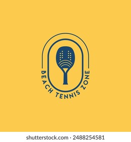 Plantilla de logotipo para tenis de playa.