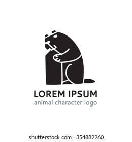 Logo template beaver