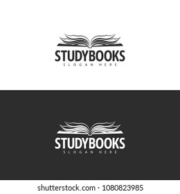 Logo Template. Bookstore Logo Design. 