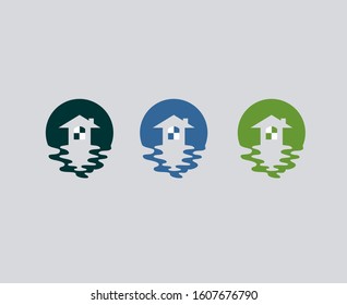 logo template for building landmark.simple and clean.