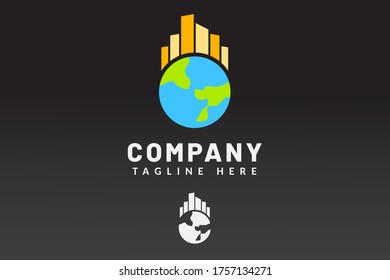 Logo Template Building For Real estate company brand and contractor