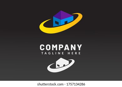Logo Template Building For Real estate company brand and contractor