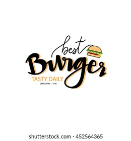 logo template for burger shop.