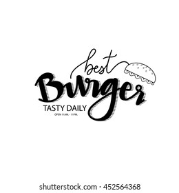 logo template for burger shop.