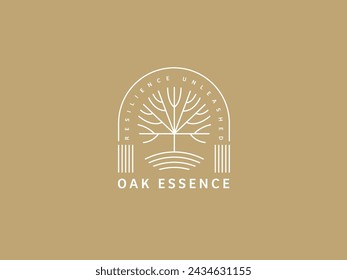 Logo Template for Business and Company with Oak Tree
