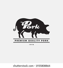 Logo template for Butchery or meat business, farmer shop.