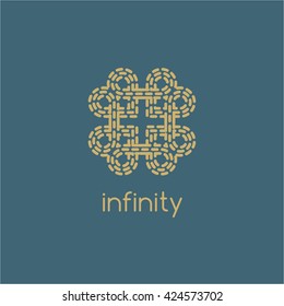 Logo template for Cafe, Hotel, Heraldic, Restaurant, Boutique. Vector design elements.