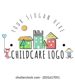 A logo template for a childcare centre.