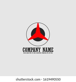Logo template. Circle design. Futuristic. Easy to edit and resize
