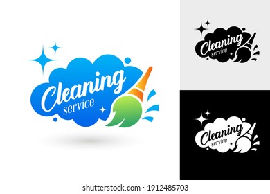 Logo template, cleaning and dry cleaning services