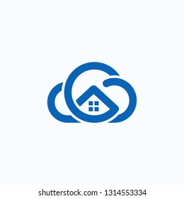 logo template for cloud, network, system company. 