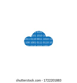 Logo template cloud service computing. Branding template. Vector illustration