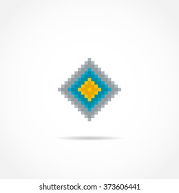 Logo template of colored abstract squares