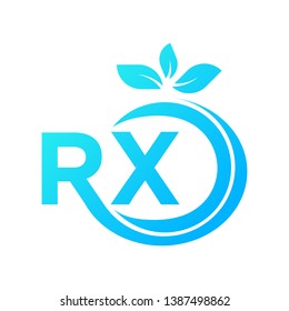 pharmacy logo rx vector