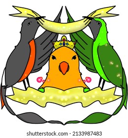 Logo template for the community of bird lovers