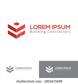 Logo template for construction and architecture industry