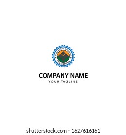 Logo Template construction Style clean urban, elegant and luxury. trend 2020 th.