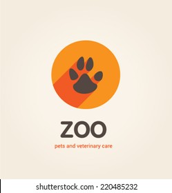Logo Template. Corporate Icon For Logotype. Vector. Zoo.