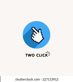 Logo template. Corporate icon for logotype. Vector. Computer help.