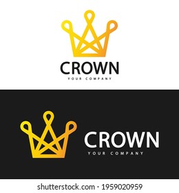 Logo template. Crown logo design.  
