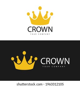 Plantilla de logotipo. Diseño del logo de la corona.  
